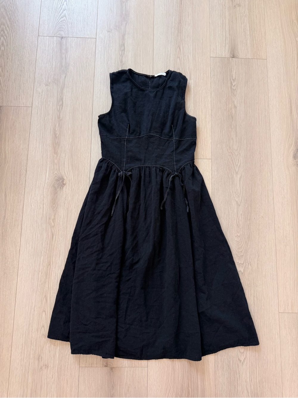 Lush Black Sleeveless Midi Dress women summer